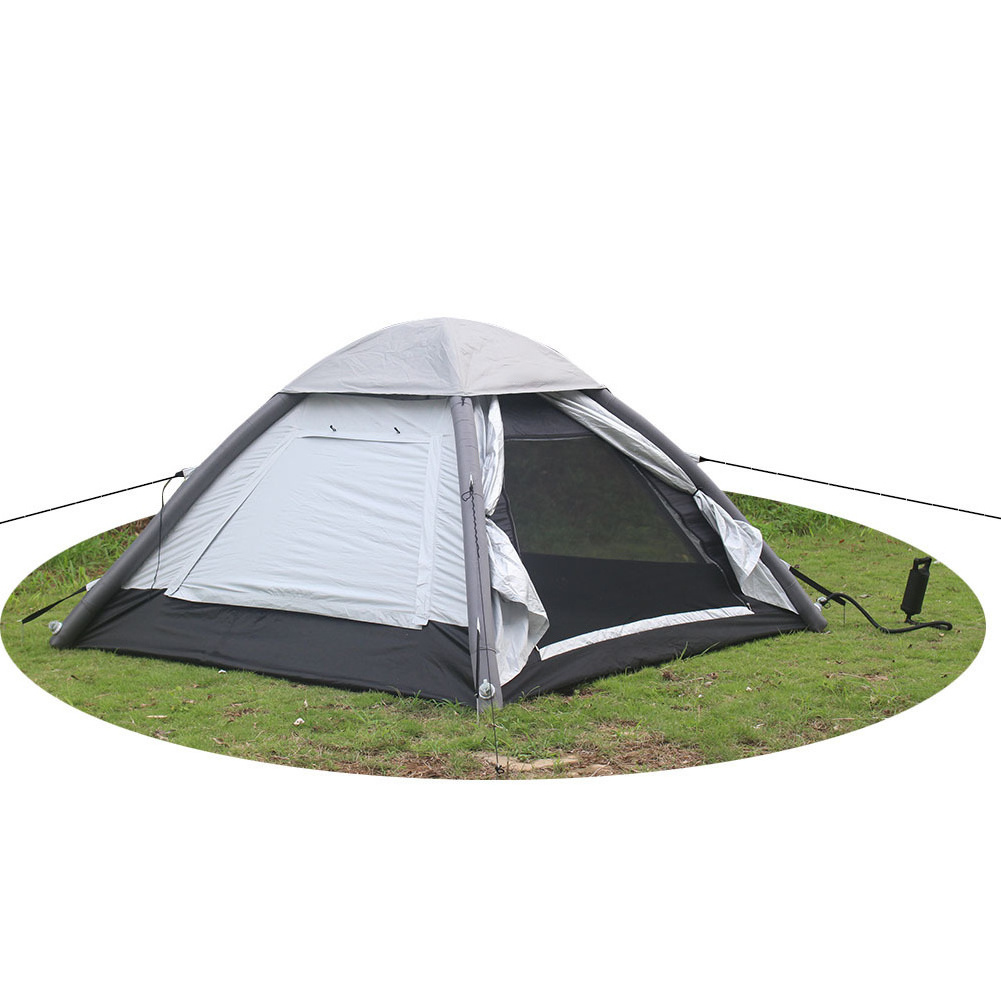 Ok newly designed inflatable outdoor double layer tent for two people