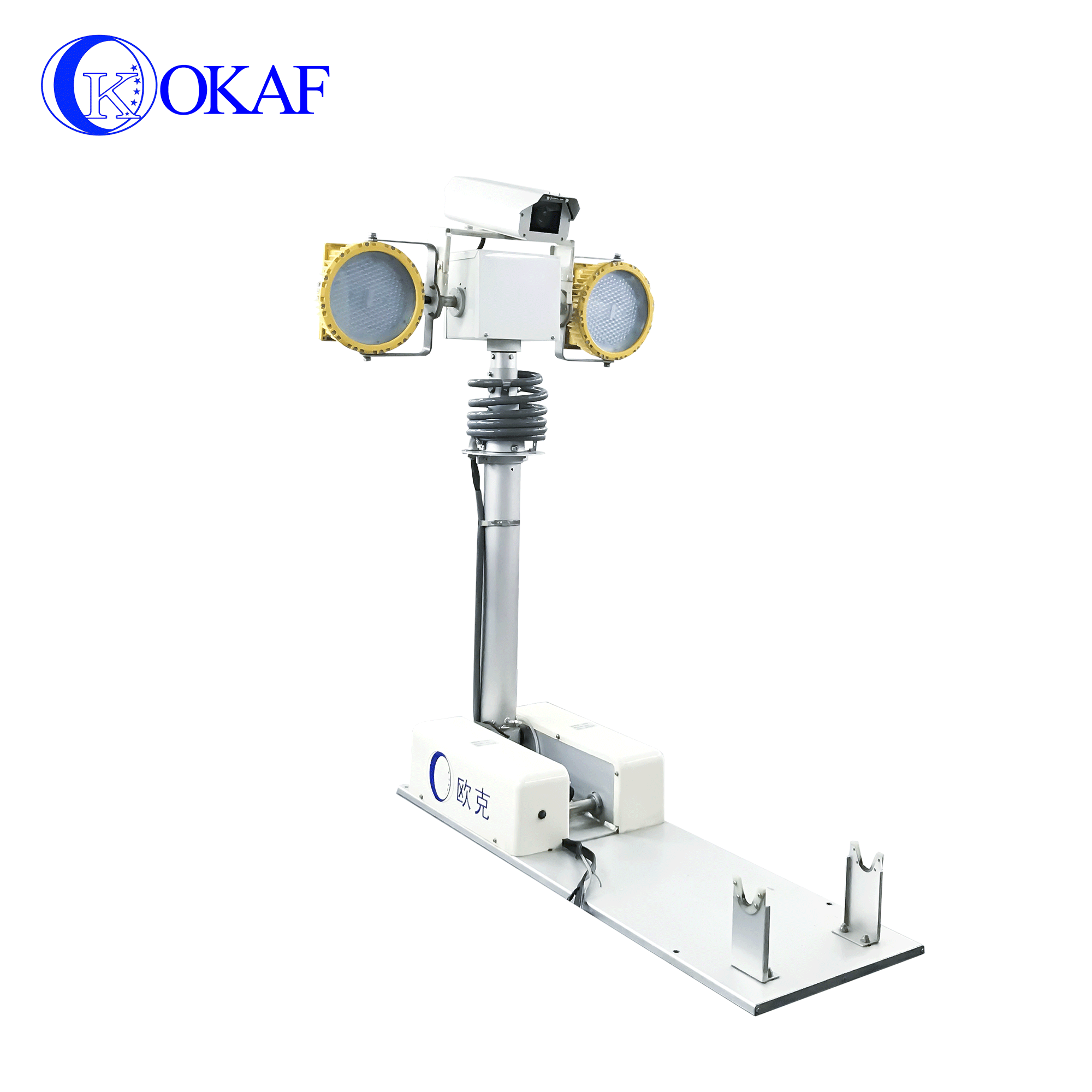 Okaf  1.8M 2.5m 3.5m Night Scan vehicle roof Mounted Telescopic light tower