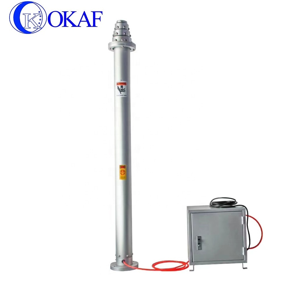 Customized 3-20M heavy duty pneumatic telescopic tower motorized telescoping pole antenna mast