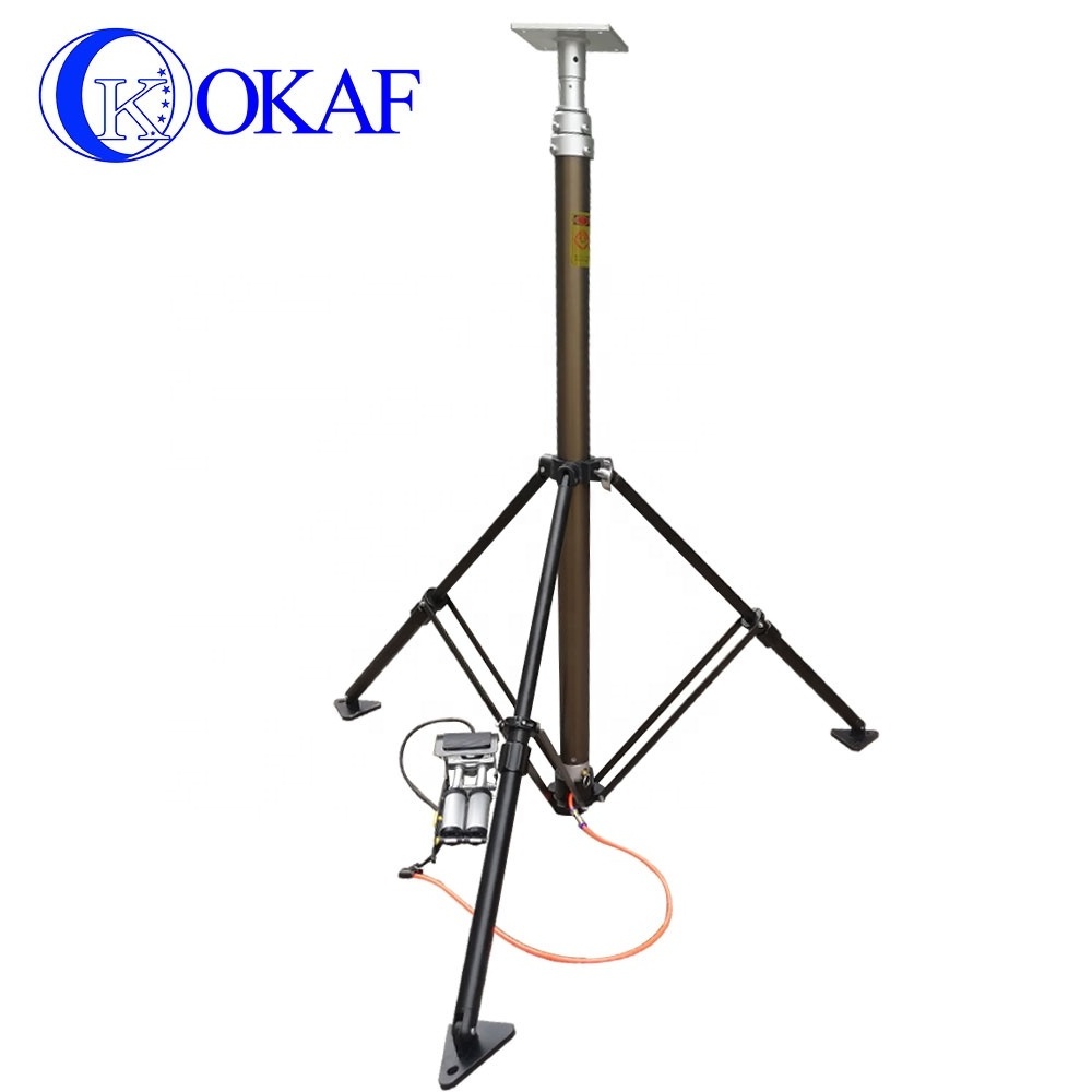 Customized 3-20M heavy duty pneumatic telescopic tower motorized telescoping pole antenna mast