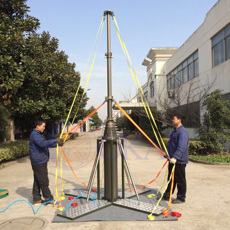 Customized 3-20M heavy duty pneumatic telescopic tower motorized telescoping pole antenna mast