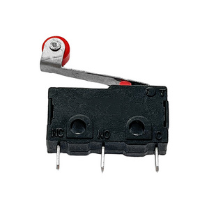 Limit Switch 3 pin Micro Roller Lever Arm Normally Open Close Limit Switch KW12-3 KW11-N