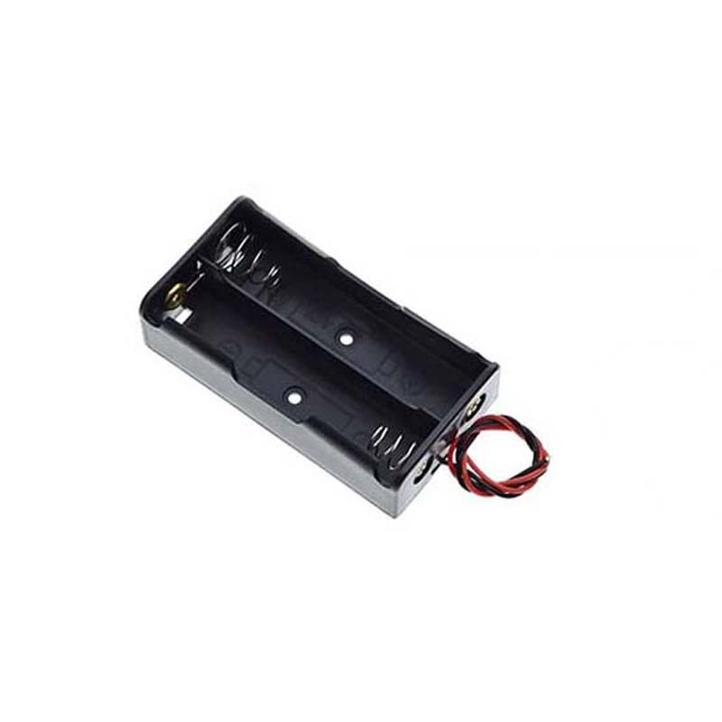 New Plastic 2x 18650 Battery Holder Connector Storage Case Box with ON/OFF Switch with Cover