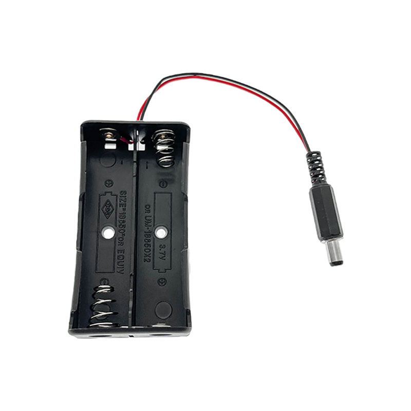 New Plastic 2x 18650 Battery Holder Connector Storage Case Box With ON/OFF Switch With Cover