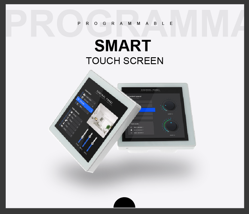 RS485 Switch Dali 0-10v  Lighting Control System Programmable Smart Touch Panel programmable touch screen