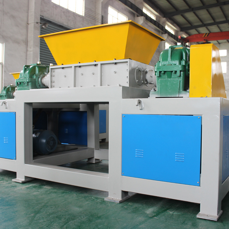 Manufacturer Waste Recycling Two Shaft Wood/ Foam Crusher Machine Plastic/ Metal Shredder Machine