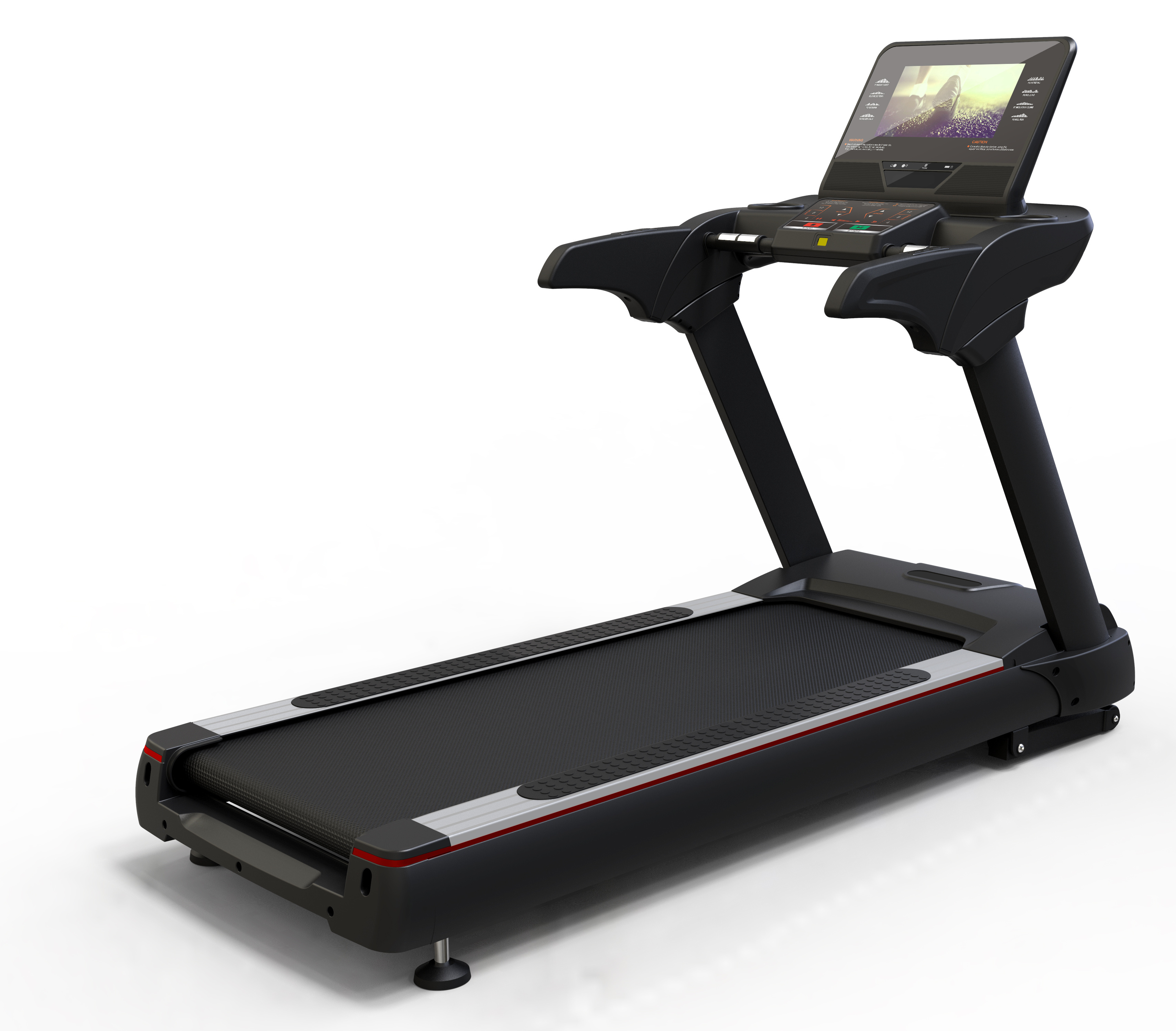 Big 16.5 inch screen 15 grade incline large running belt semi commercial treadmill electric newest treadmill