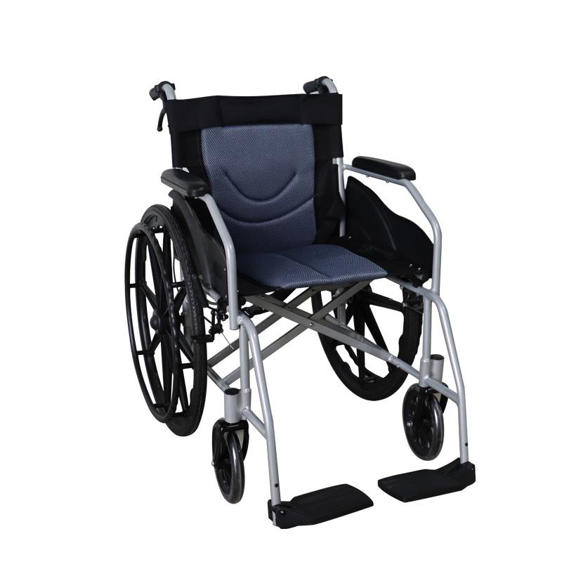 2022 Shandong Manual Steel Wheelchair / Silla ruedas at best wheelchair tyes price for sale