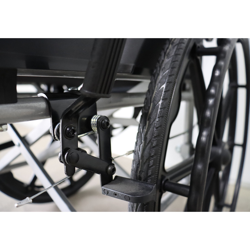 2022 Shandong Manual Steel Wheelchair / Silla ruedas at best wheelchair tyes price for sale