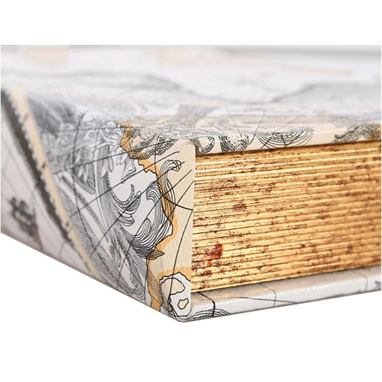 Wholesale Luxurious Cardboard Custom Printed Empty Paper Decoration Fake Book Packing Box