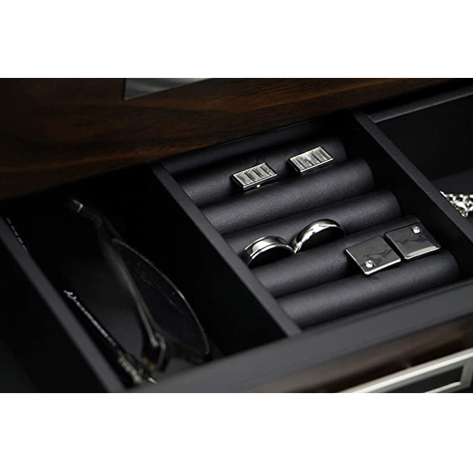 Fashion Luxury Double Layer Display Wooden Watch Box Watch Package Box Watch Storage Gift Box  For Men