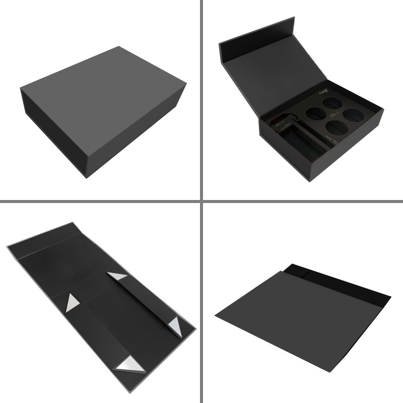 OLAI Flip Structure Clothes Shoes Package Case Magnetic Closure Paper Box Folding Gift Cardboard Boxes