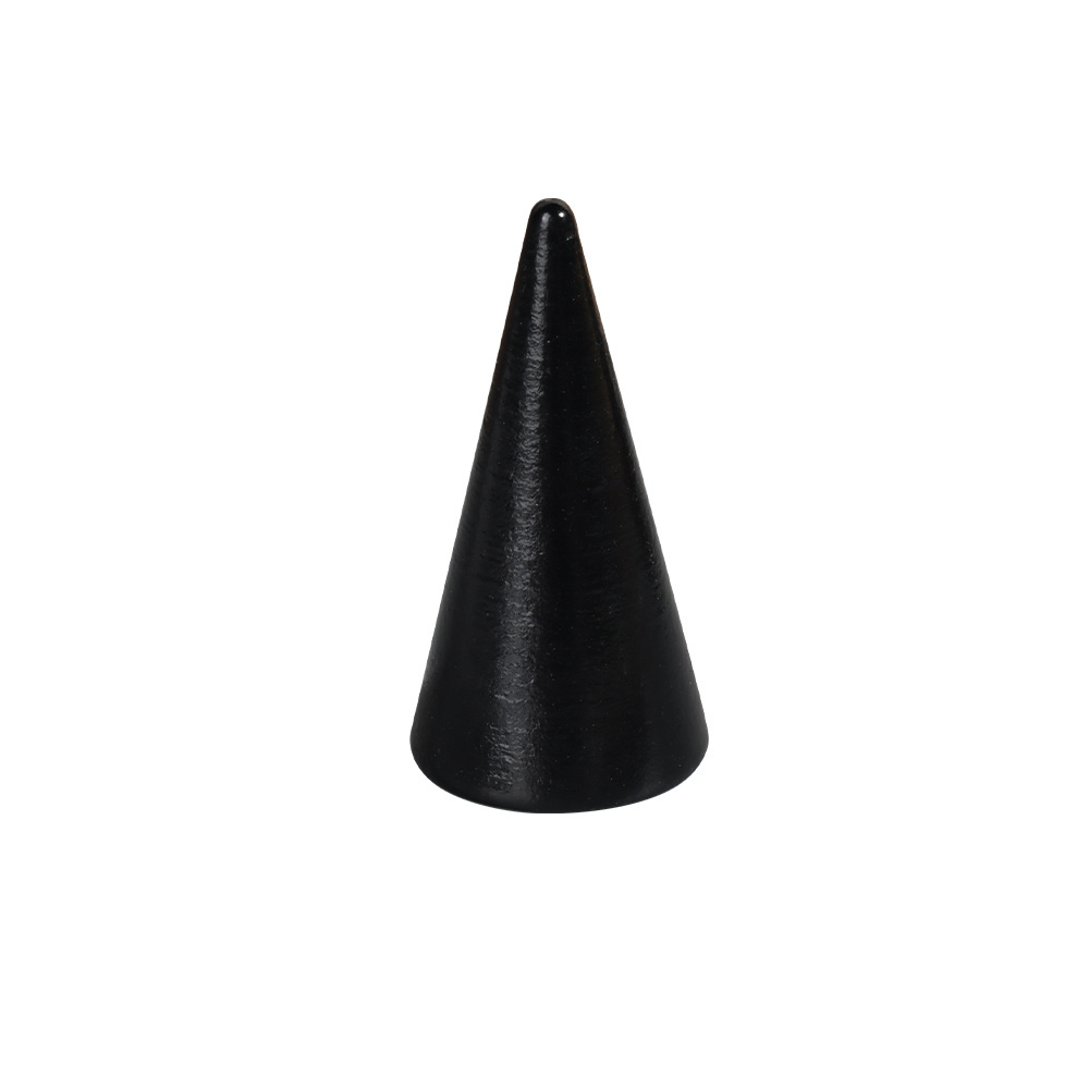 Wholesale Ring Hanging Black Conical Display Collecting Jewelry Counter Storage Holder Tower Rack