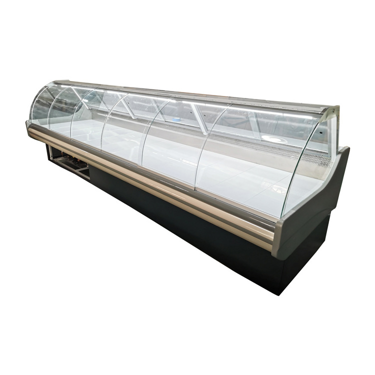 Commercial Refrigerator And Freezer Supermarket Meat Display Case Refrigerated Deli Showcase