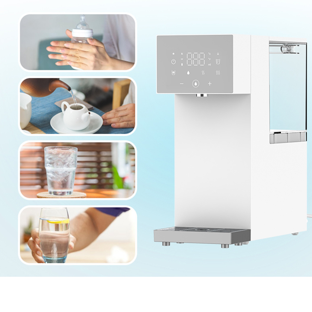 OLANSI W3 Smart Cold and Hot Water Purifier Dispenser Automatic Electric Table Top Reverse Osmosis Filter Water Dispensers