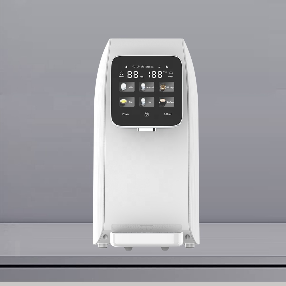 Power Saving Countertop 6-Stage Temperature-controlled Water Purifiers Dispenser With Reverse Osmosis RO Filter System