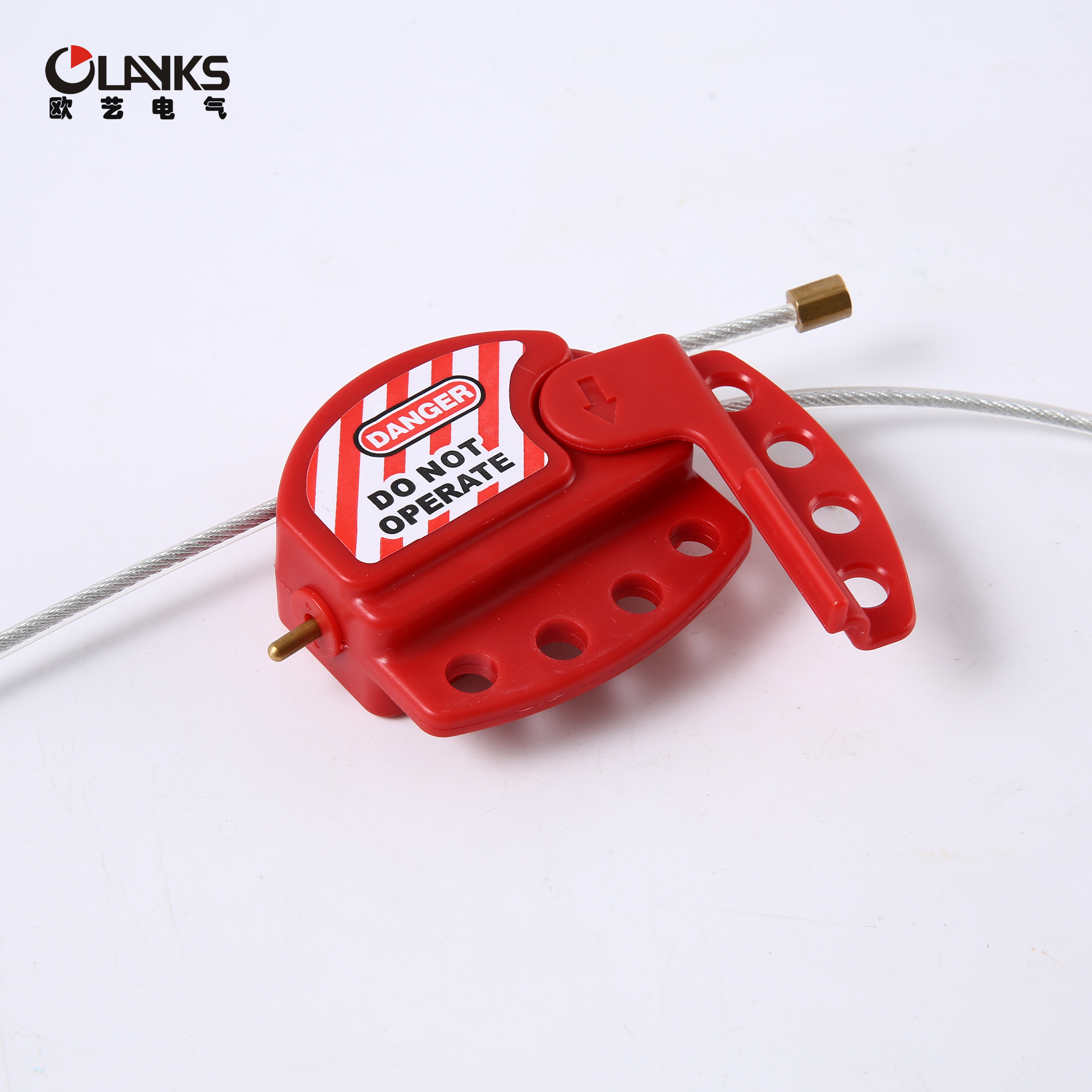 Factory Industrial Safety Steel Cable Lock Nylon Cable Locking Device Low Price