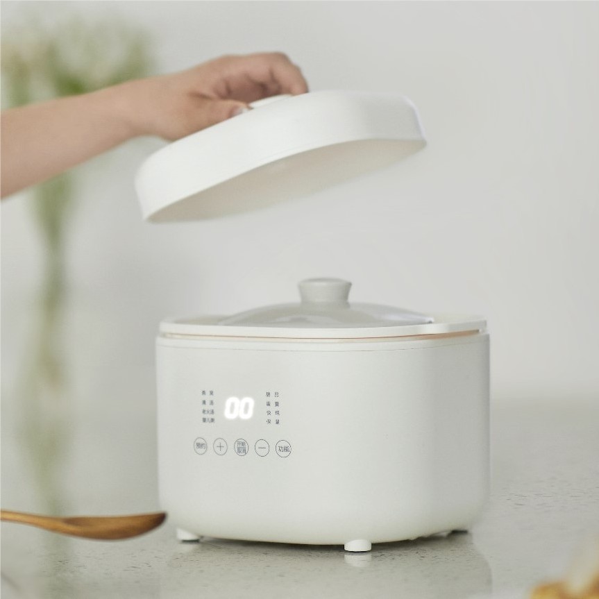 Mini 1L Automatic Electric slow cooker Multi cooker Ceramic Stew Health Porridge Pot