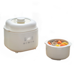 1L Home Intelligent Electric Stew Pot with Ceramic Liner Appointment Soup Pot