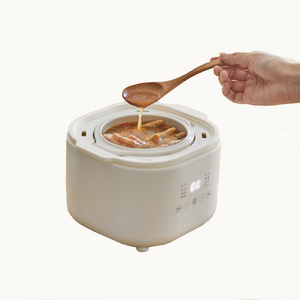 Mini 1L Automatic Electric slow cooker Multi cooker Ceramic Stew Health Porridge Pot