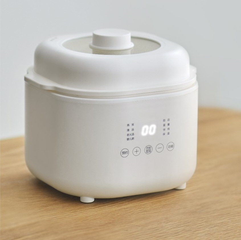 Mini 1L Automatic Electric slow cooker Multi cooker Ceramic Stew Health Porridge Pot