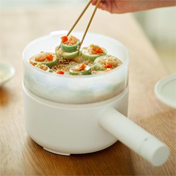 Hot Selling Electric Pan Cooker 1.5L Mini Electric nonstick Pot Multifunctional Electric Cooking Pot