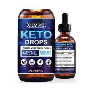 OEM BHB Keto Diet Drops Improve Immune Liquid Ketogenic Ketones Supplement Metabolism Booster Effective Appetite Weight Loss