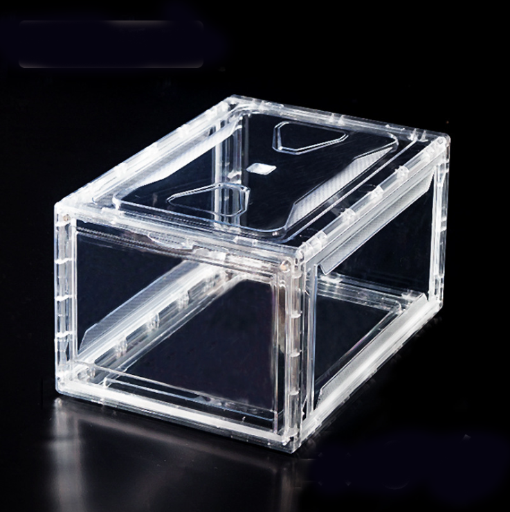 Acrylic box  6side box with lid/sliding lid Poke Poking mon Card Booster display box casecustom clear plexiglass acrylic display