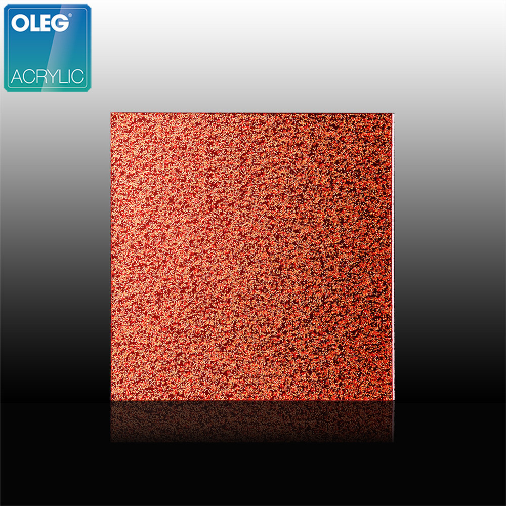 OLEG 3-20mm thickness 4*8ft double side glitter acrylic sheet for laser cutting