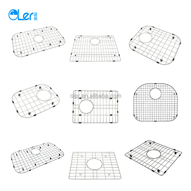 Manufacturers Kitchen Sink Grids Protector SS304 Stainless Steel Kitchen Wire Bottom Sink Grid