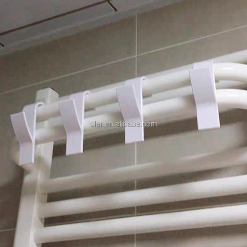 Wholesale Wall Mounted Hanger Hook White Color Towel Hooks Bathroom Wall Hanger Hook for Clothes