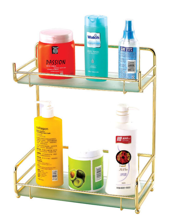 Modern Over Shower Door Hanging Storage Organizer Center Metal Bathroom Tub and Shower Caddy