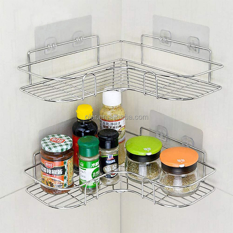 Multi Toilet Corner Shelf Storage Rack Bathroom Shelf Black Wall Mount Corner Shower Caddy