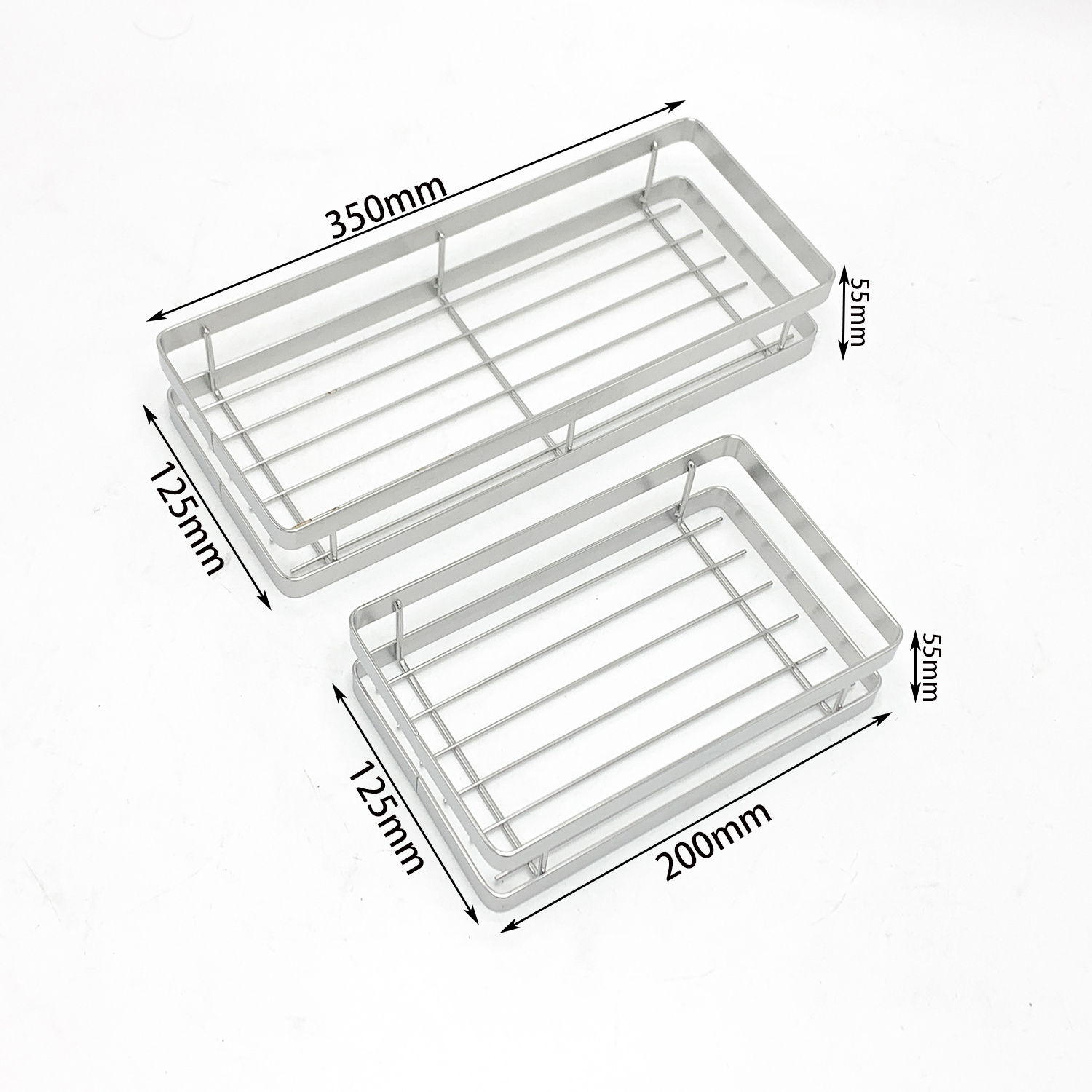 Wholesale No-Punching Wall Mounted Salt Spice Rack Kitchen Rack Wall-Hanging Style Storage Holder Rack