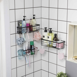 Bathroom Storage Organizer Set Hotel  Wall Mounted Shampoo Holder Shower Holders for Soap And Shampoo