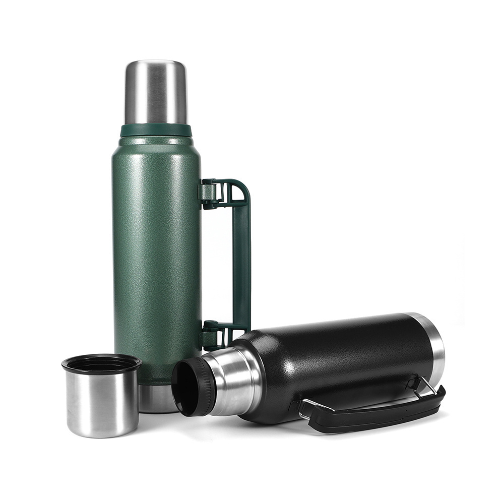 Large Capacity Outdoor Leakproof Vacuum Pot Stainless Steel water bottle Travel Pot with handle