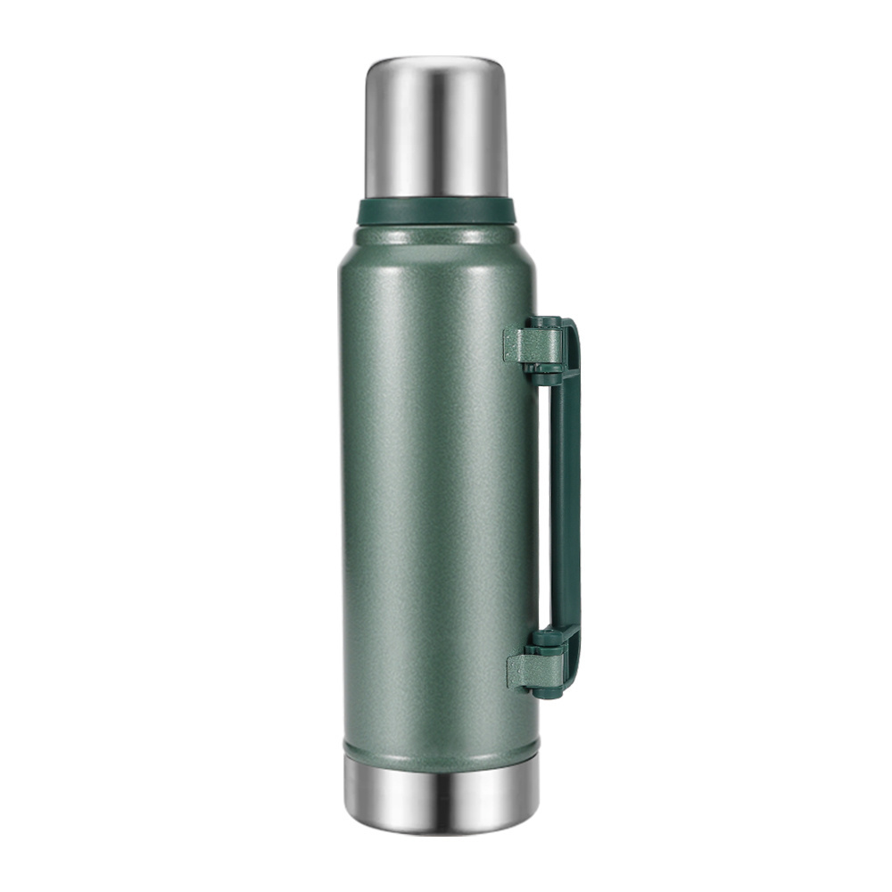 Large Capacity Outdoor Leakproof Vacuum Pot Stainless Steel water bottle Travel Pot with handle