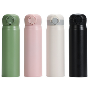 Eco friendly 500ml stainless steel insulated water bottle thermos flask Bounce cover water bottle for office