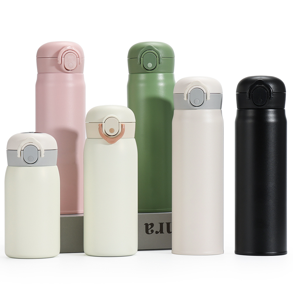 Eco friendly 500ml stainless steel insulated water bottle thermos flask Bounce cover water bottle for office