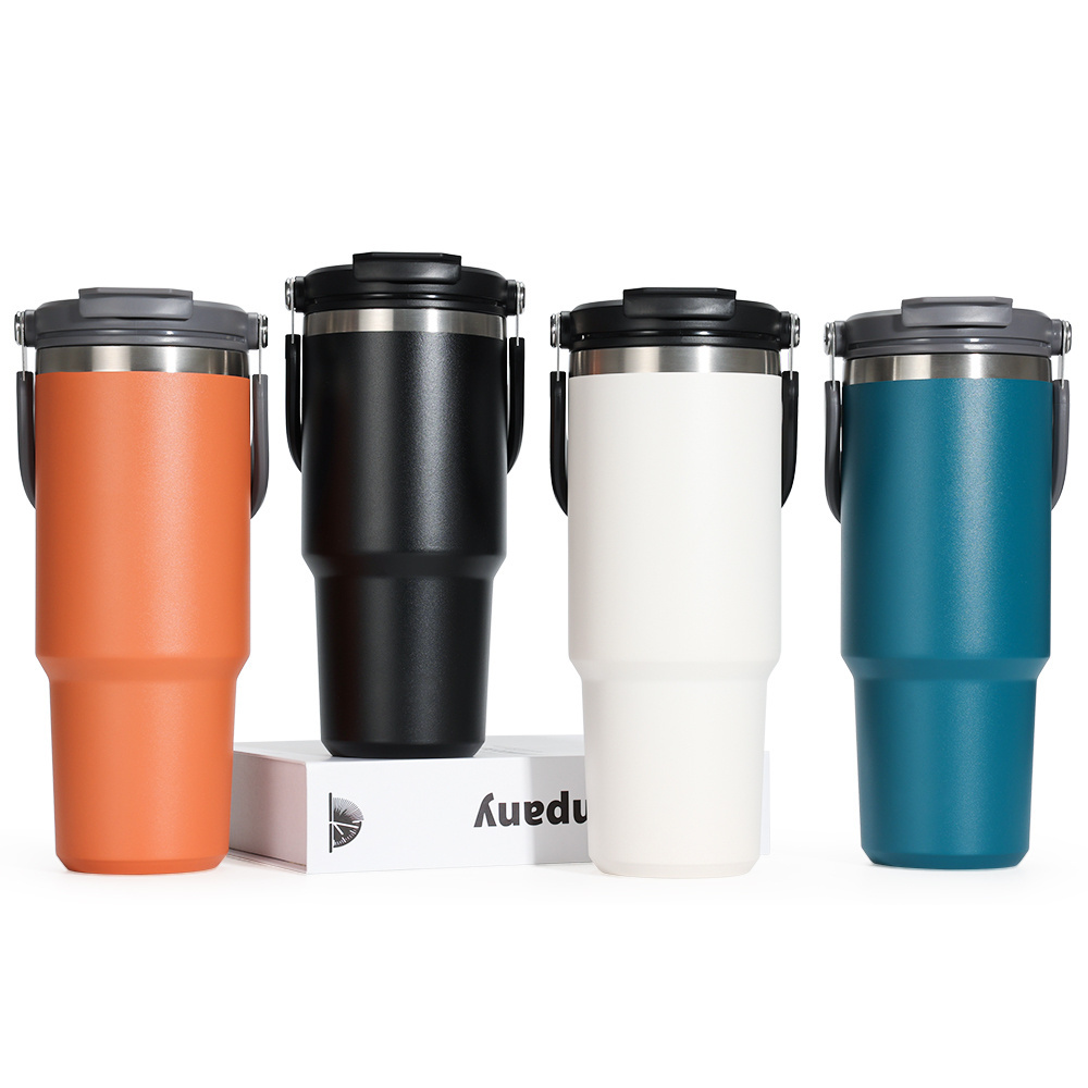 20oz 30oz 40oz Custom Logo Handle Travel Tumblr With Logo Stainless Steel Vacuum Insulation Mug