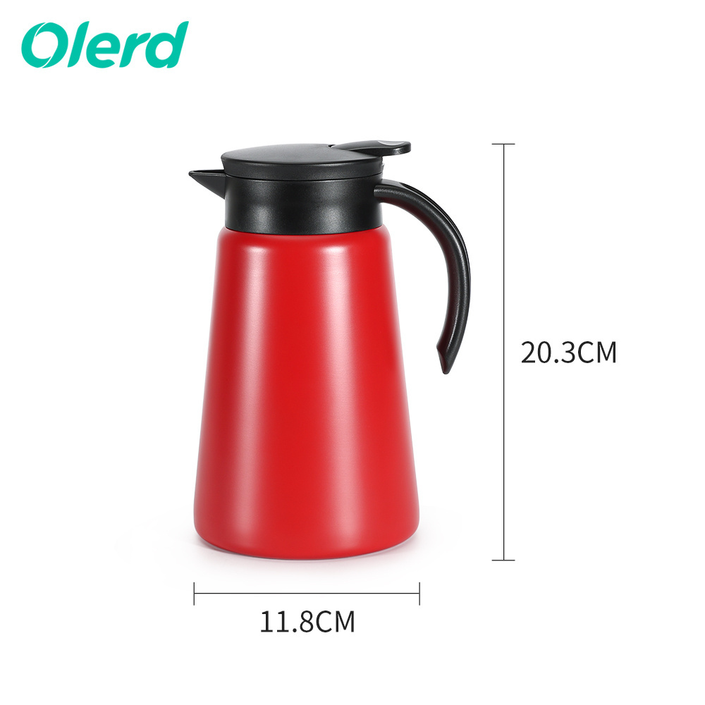 1000ml thermal Coffee Carafe 304 Stainless Steel Double wall large water bottle Coffee Pot