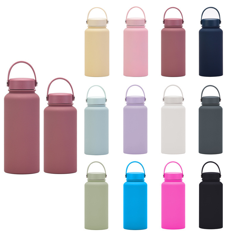 650ML Food Grade 304 Stainless Steel Vacuum Insulated Thermos Bottle With Handle Thermos Flask For Hot Tea