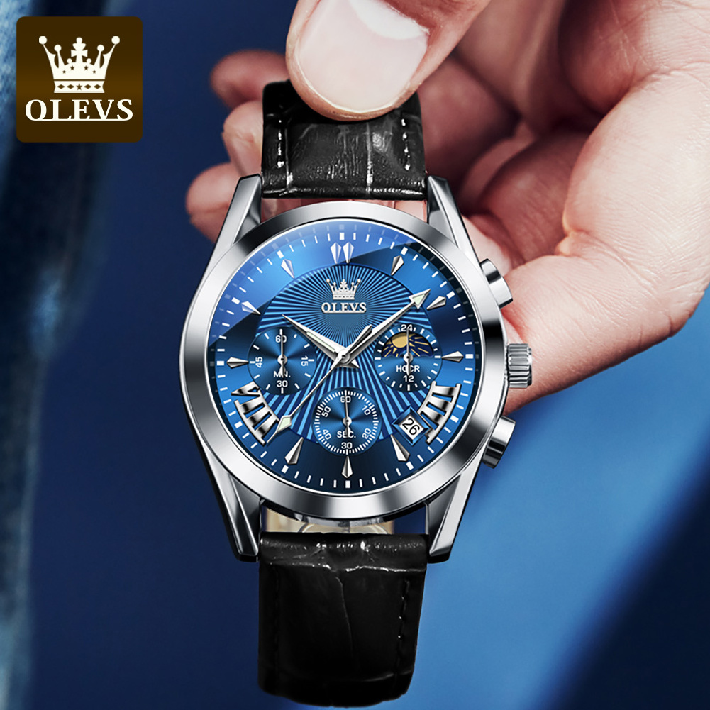 OLEVS 2876 New Factory OEM Customize private label luxury Quartz Men Hot Sale Watches Men Wrist Wristwatches  men quartz watch