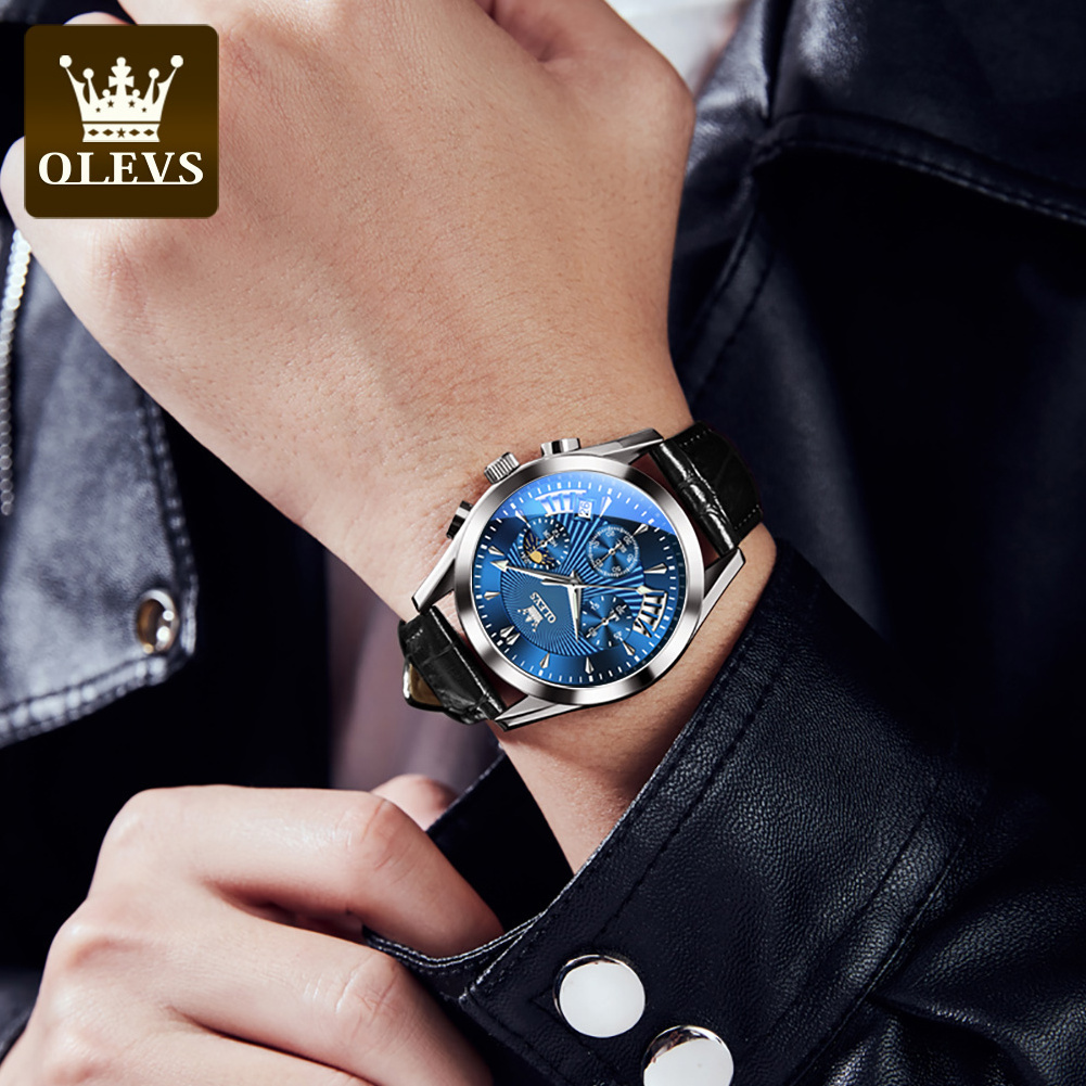 OLEVS 2876 New Factory OEM Customize private label luxury Quartz Men Hot Sale Watches Men Wrist Wristwatches  men quartz watch