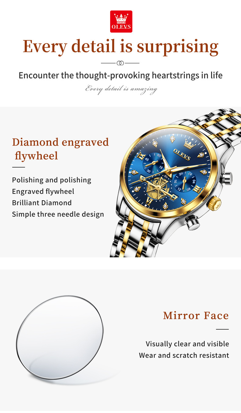 OLEVS 2897 Cheap Hot Selling Fashion Ladies Watch Custom Logo Stainless Steel Belt Watches Wristwatches Women Watch