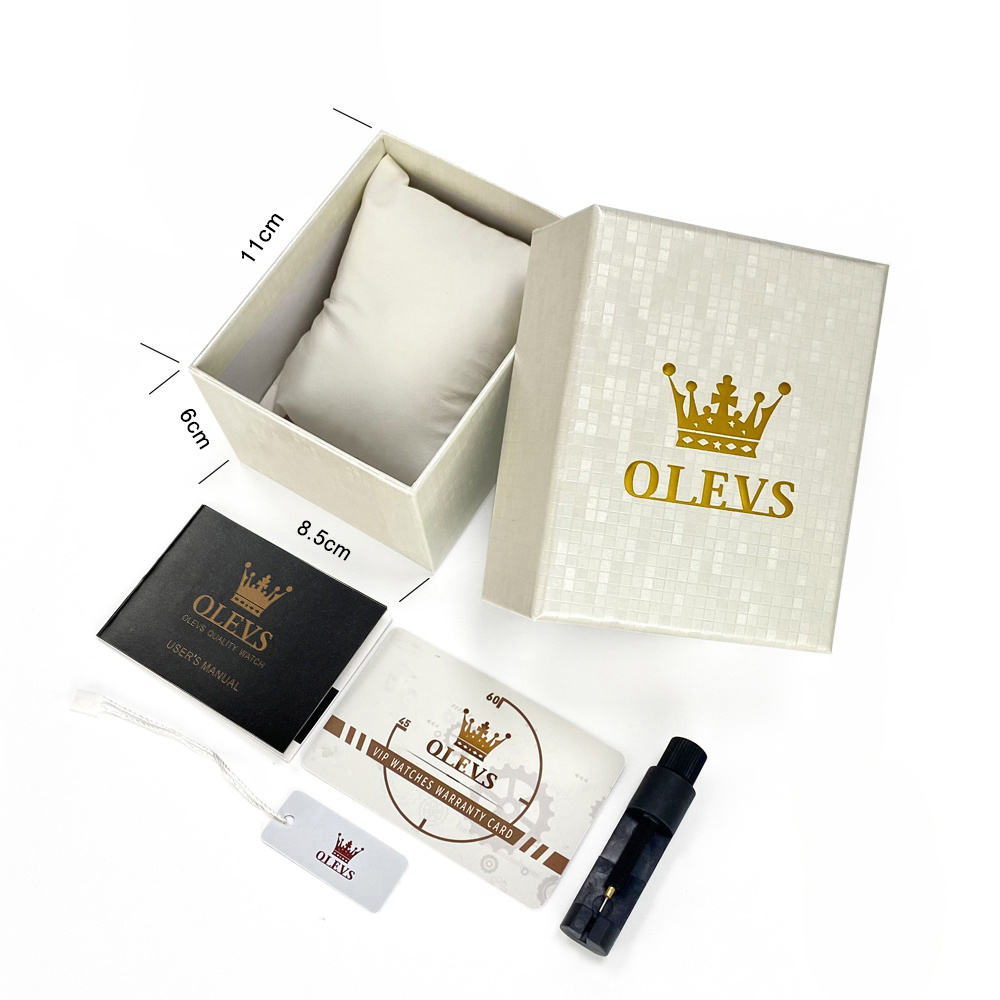 OLEVS New style Custom Luxury  Packing Wristwatch Watch Gift Box Watch Box Packaging Box For Watches