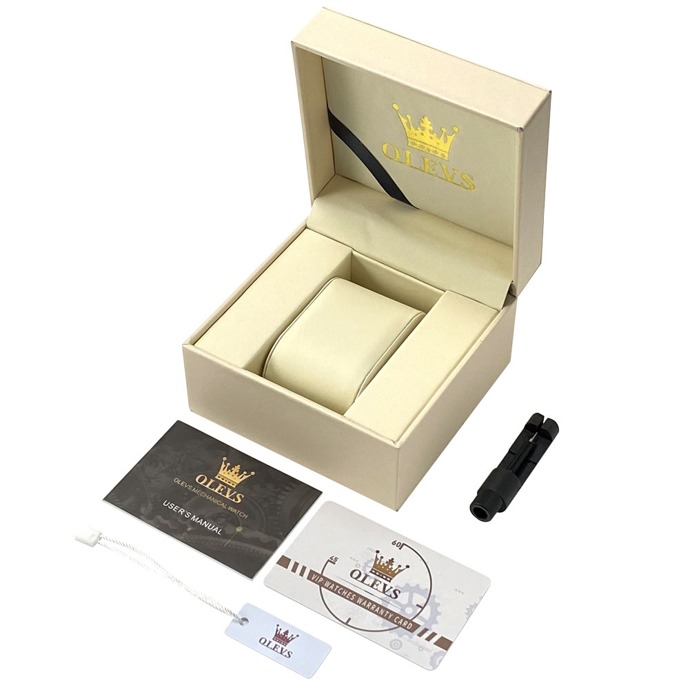 OLEVS New style Custom Luxury  Packing Wristwatch Watch Gift Box Watch Box Packaging Box For Watches