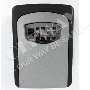 Combination lock design Zinc & Aluminium alloy key box lock wall mount key box