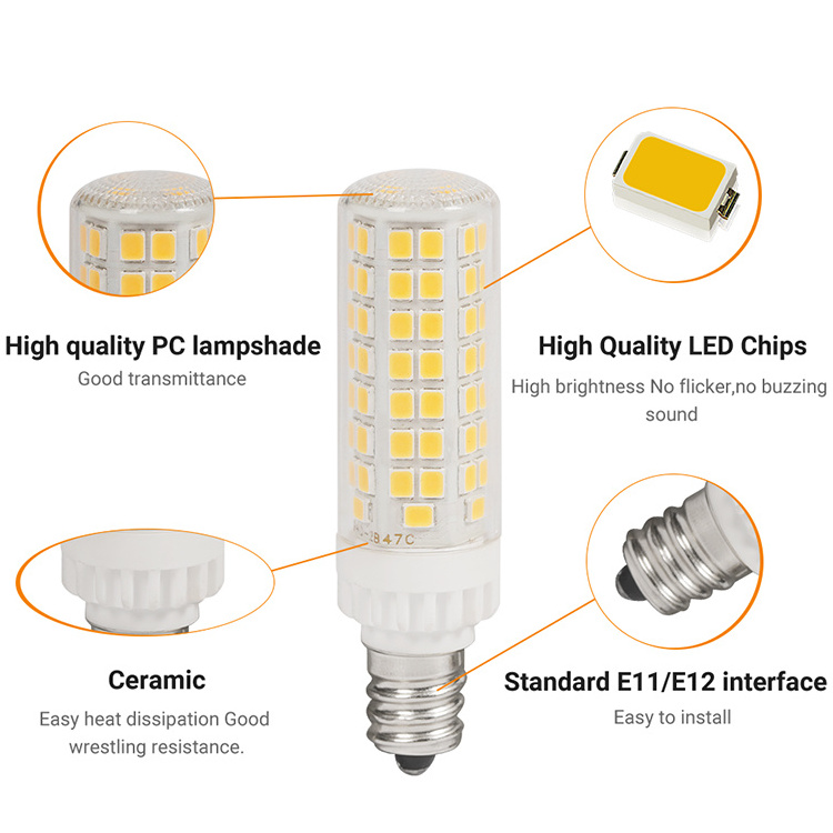 Super Bright E12 Energy Saving 8w 1058lm Light Indoor Chandelier Use Corn Bulbs Corn Led Lamp Lighting Bulb