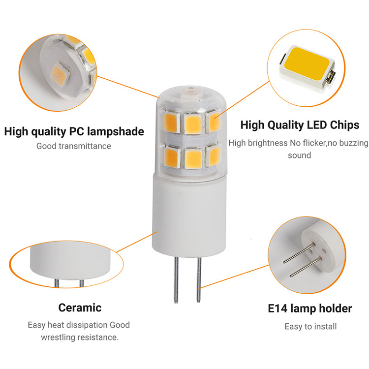 Mini G4 SMD AC220V High Lumen Ceramic G4 Corn Bulb 1.5W 2.5W 3W 4W 4.8W 7W LED Lamp Lights